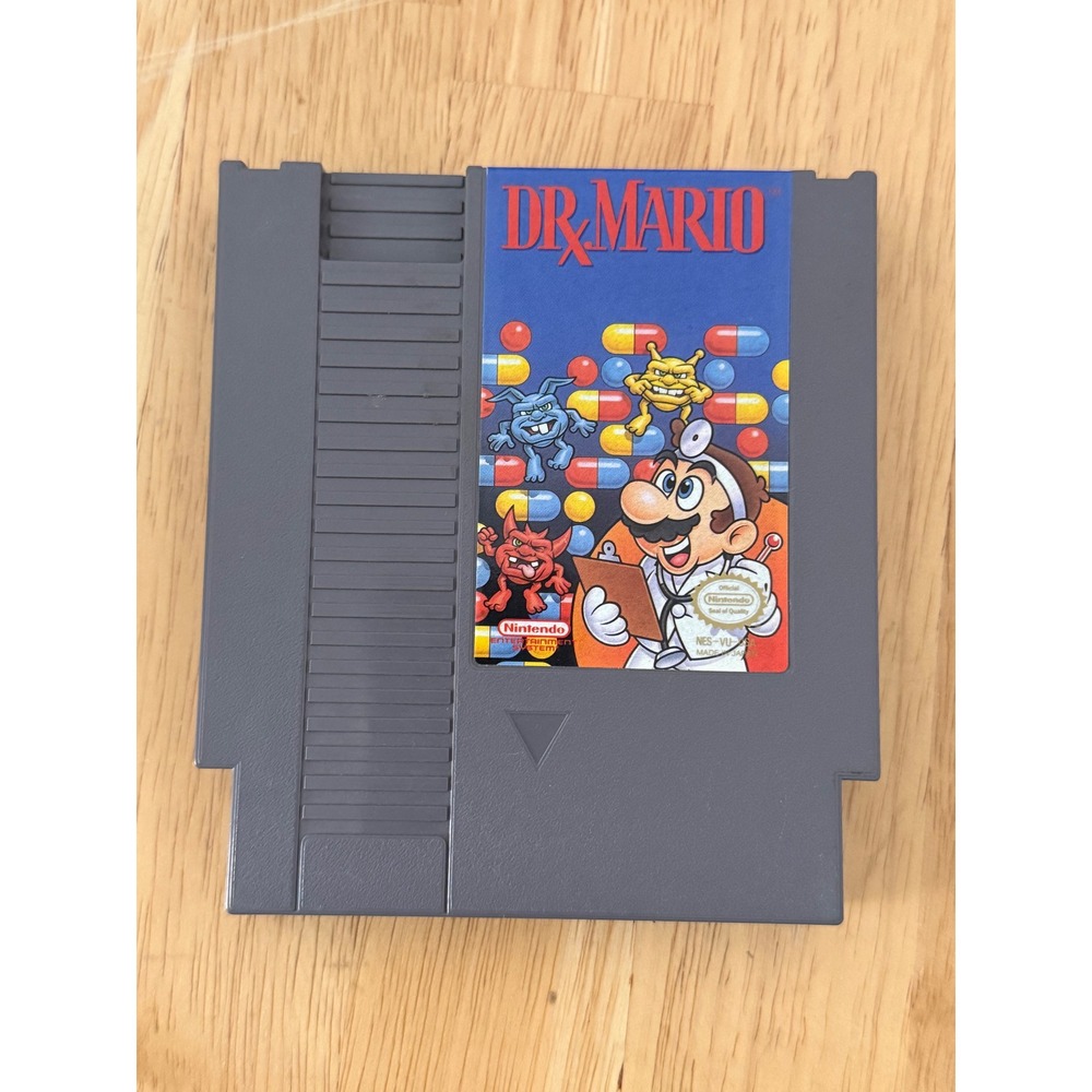 Dr. Mario Nintendo NES Video Game Cartridge NES-VU-USA Retro Puzzle Classic